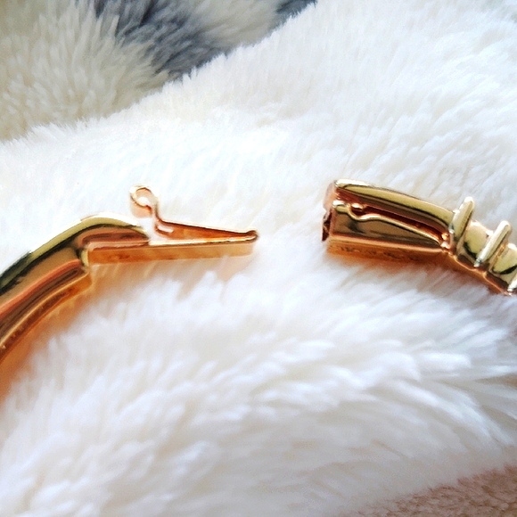 Swarovski Gold-tone and Crystal Bangle Clamper Bracelet - Picture 6 of 7